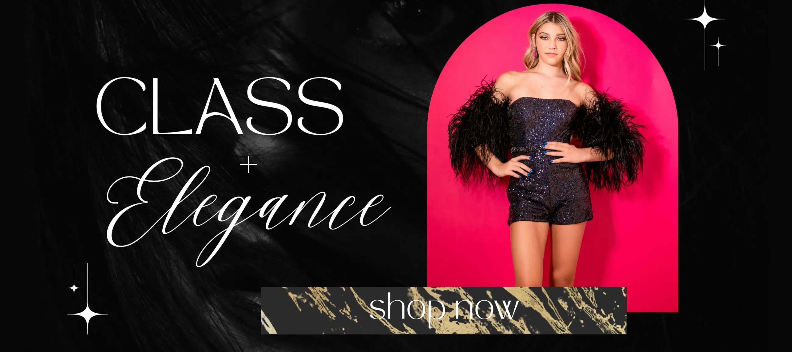 Class Elegance Banner for Desktop